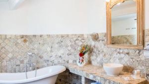 Salle de bain de la chmabre PRESTIGE de l'Hotel La Dimora